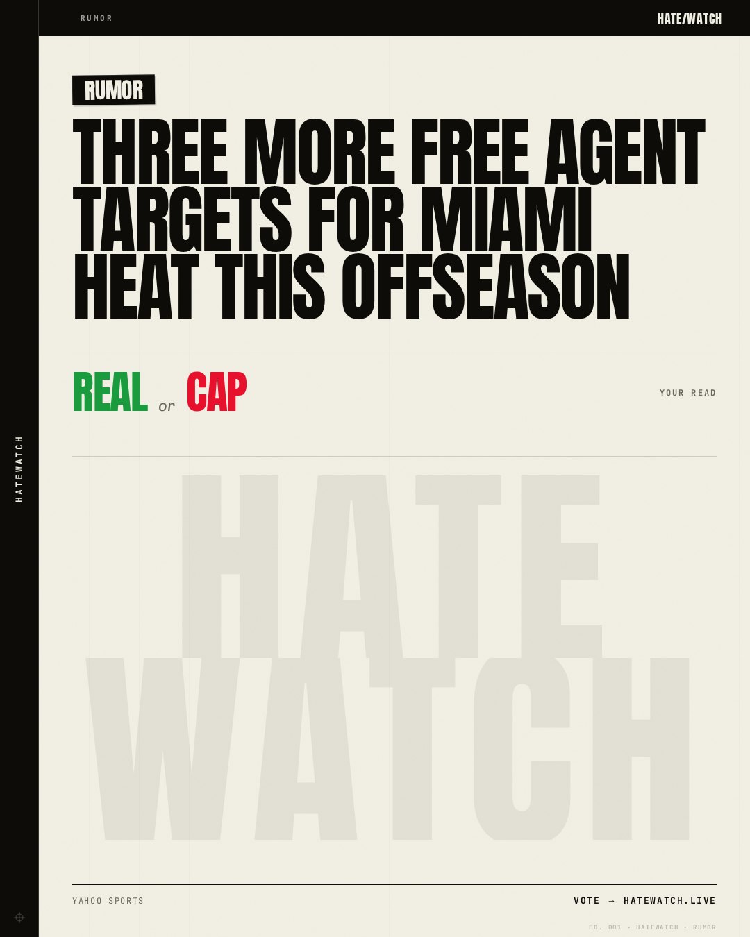 Three More Free Agent Targets For Miami Heat This Offseason