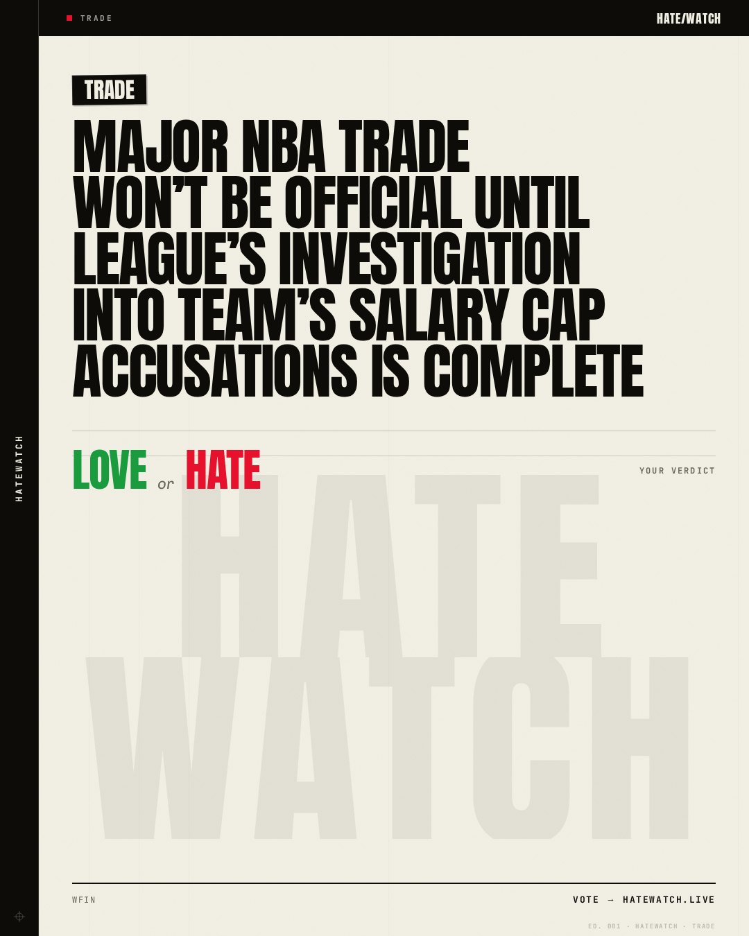 Major NBA trade won’t be official until league’s investigation into team’s salary cap accusations is complete
