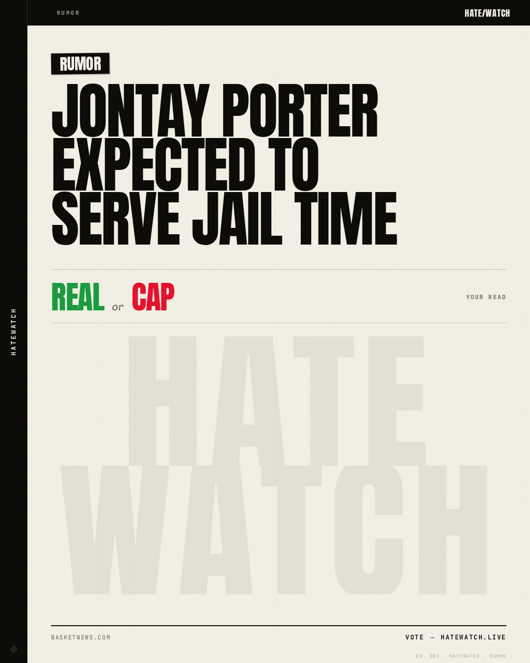 Jontay Porter expected to serve jail time