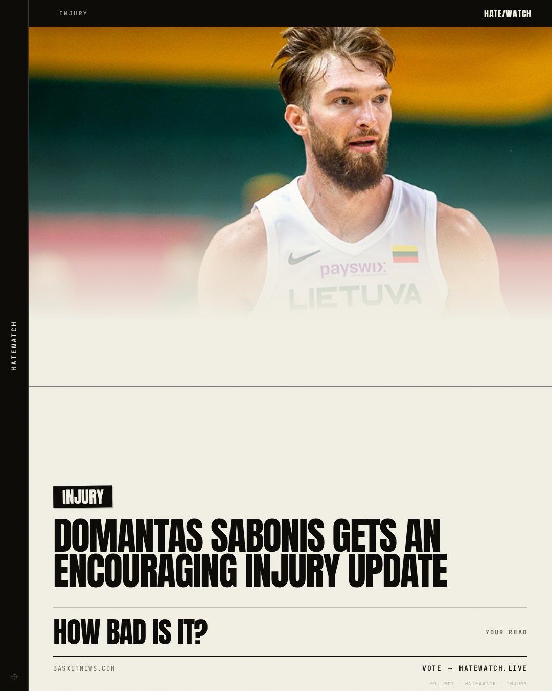 Domantas Sabonis gets an encouraging injury update