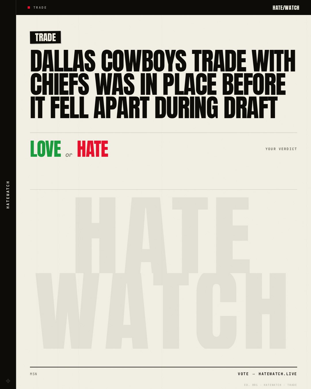 Dallas Cowboys trade with Chiefs was in place before it fell apart during draft