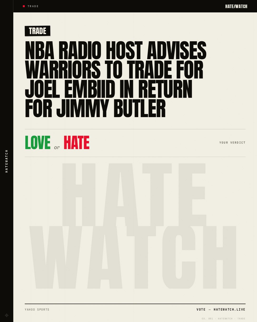 NBA Radio Host Advises Warriors to Trade For Joel Embiid in Return For Jimmy Butler