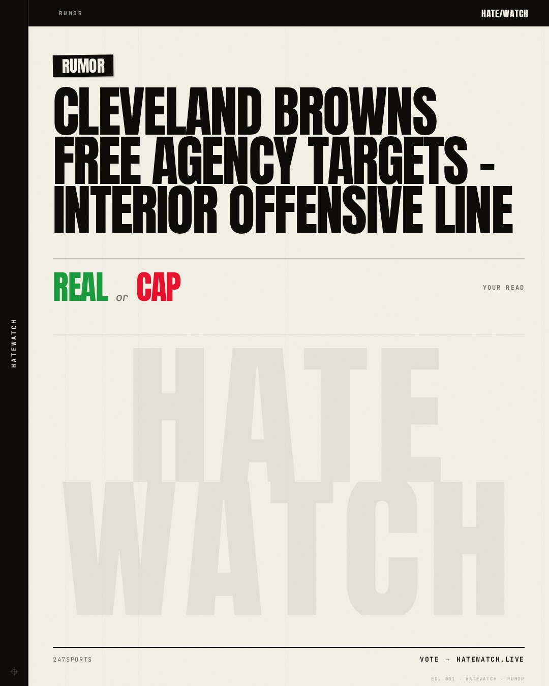 Cleveland Browns Free Agency Targets - Interior Offensive Line