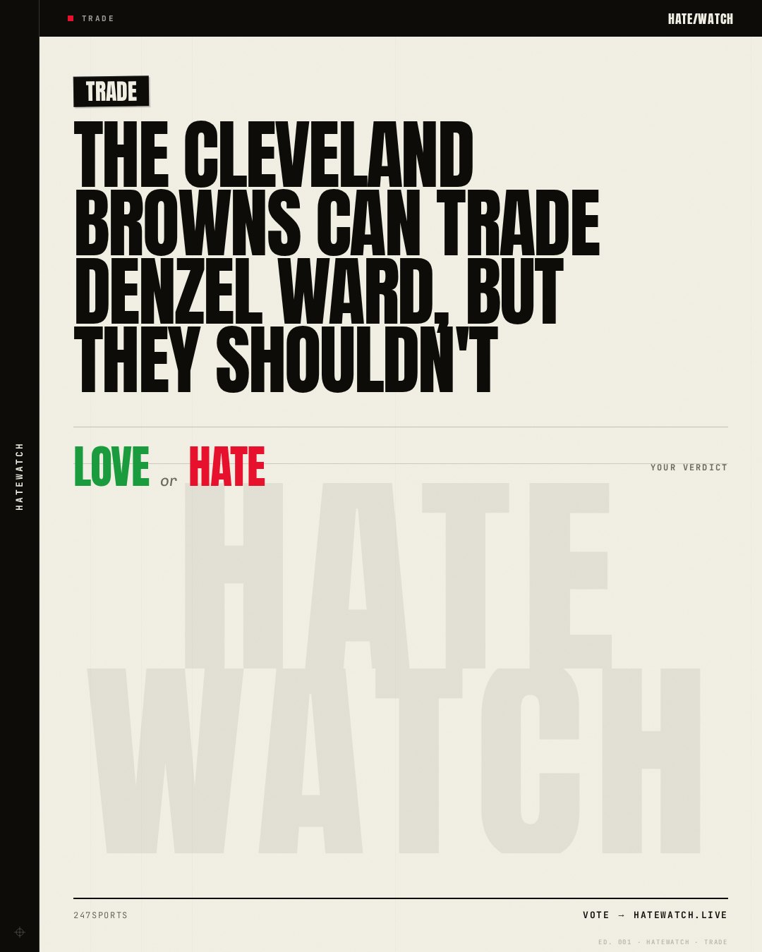 The Cleveland Browns Can Trade Denzel Ward, But They Shouldn't
