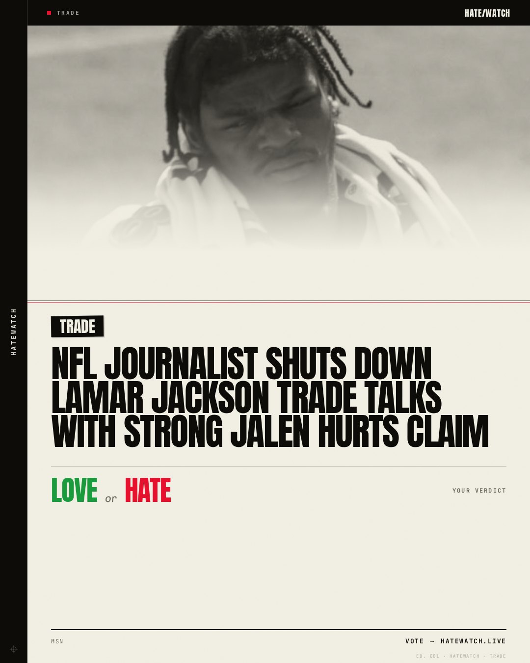 NFL journalist shuts down Lamar Jackson trade talks with strong Jalen Hurts claim