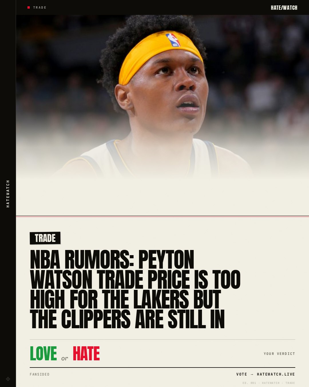 NBA rumors: Peyton Watson trade price is too high for the Lakers but the Clippers are still in