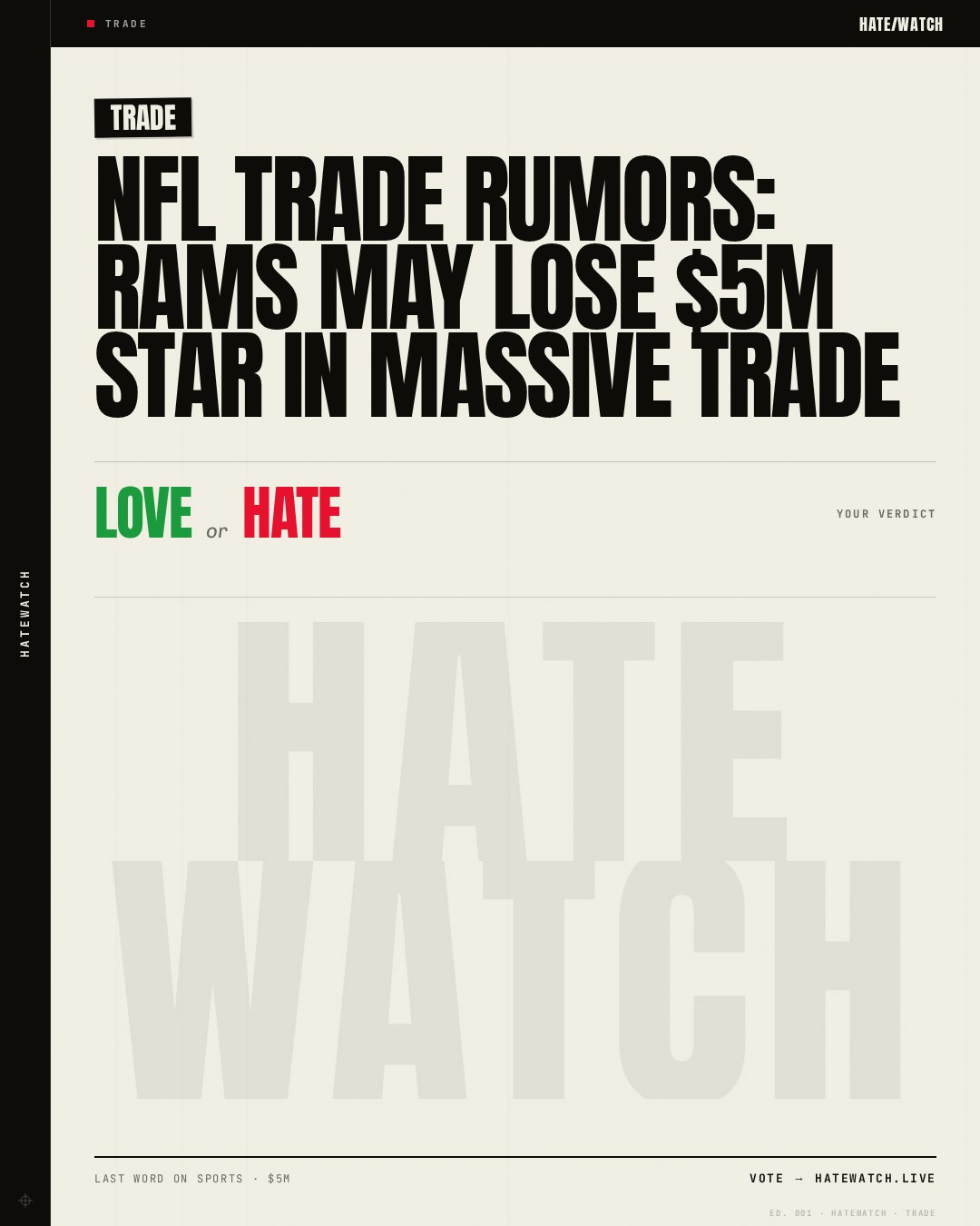NFL Trade Rumors: Rams May Lose $5M Star In Massive Trade