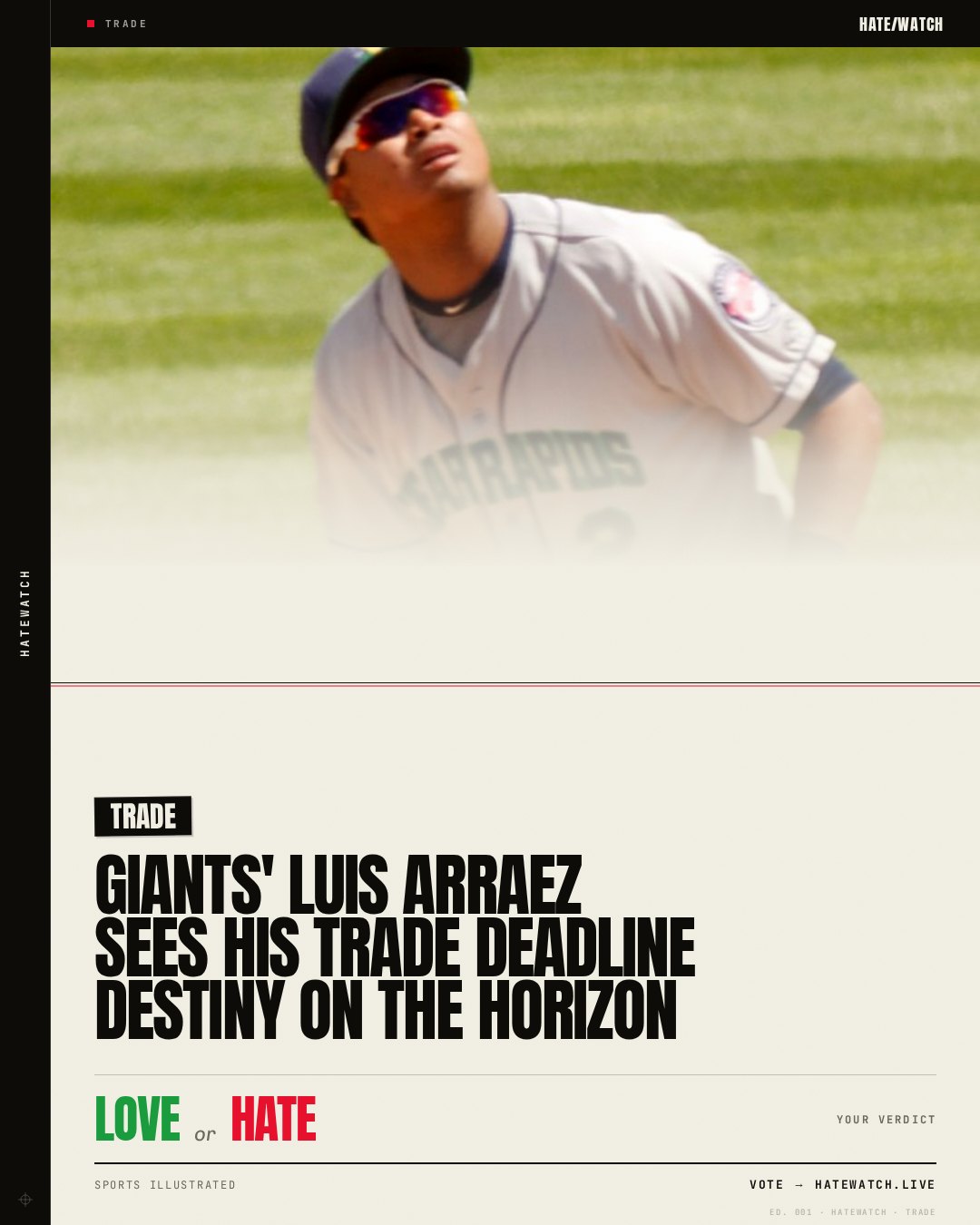 Giants' Luis Arraez Sees His Trade Deadline Destiny on the Horizon
