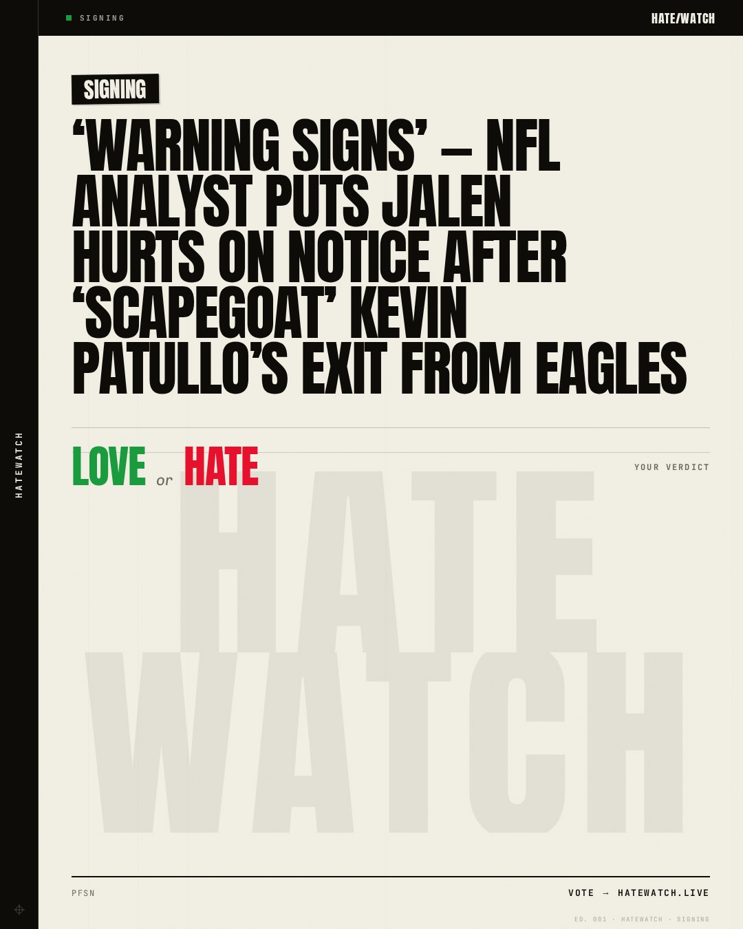 ‘Warning Signs’ — NFL Analyst Puts Jalen Hurts on Notice After ‘Scapegoat’ Kevin Patullo’s Exit From Eagles