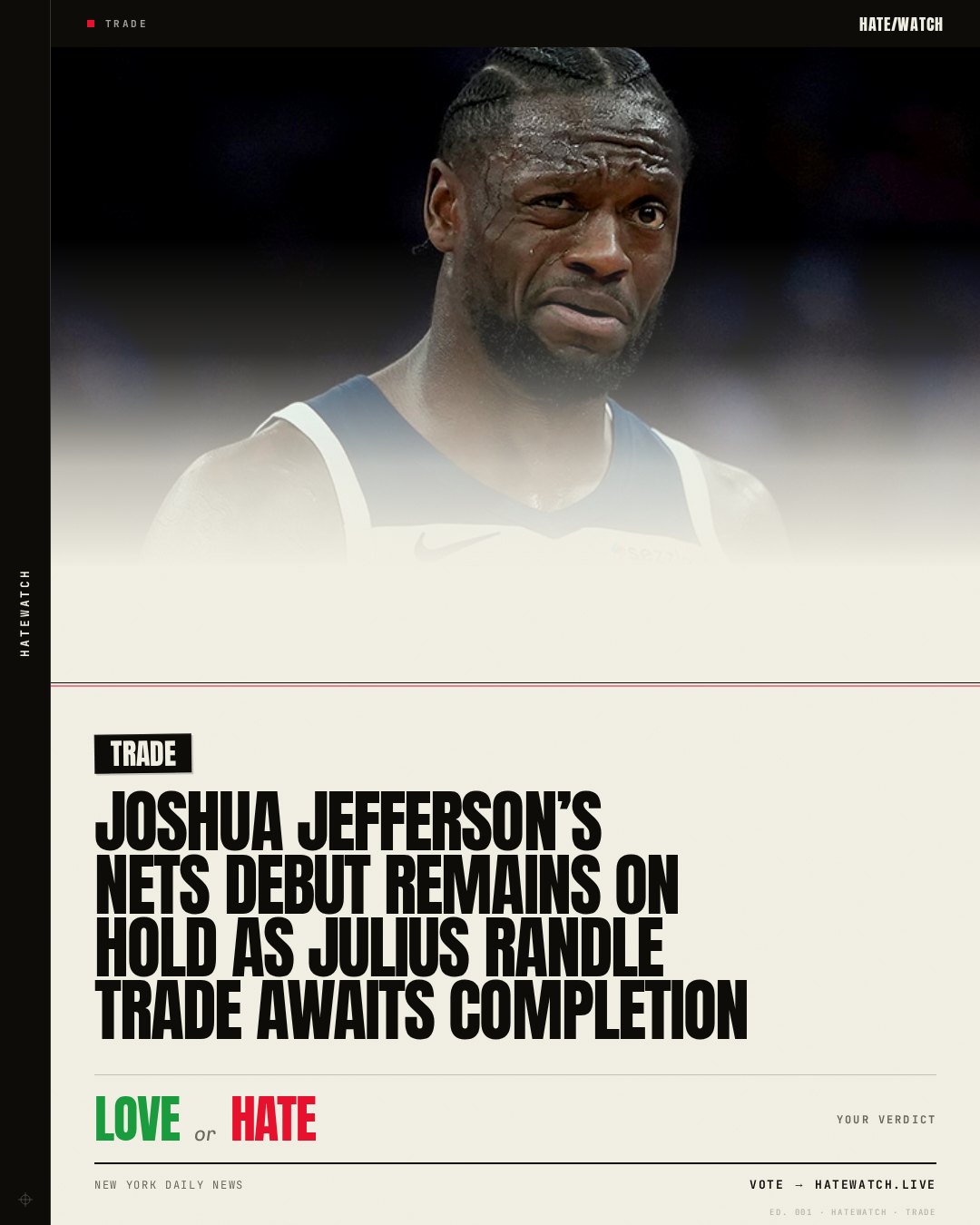 Joshua Jefferson’s Nets debut remains on hold as Julius Randle trade awaits completion