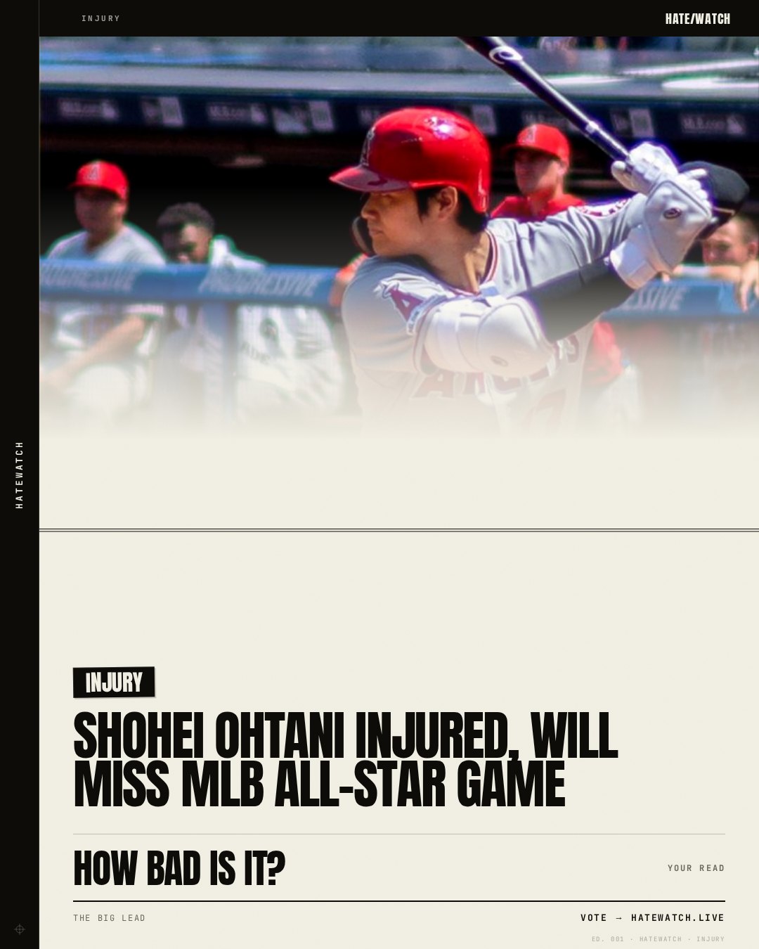 Shohei Ohtani injured, will miss MLB All-Star Game