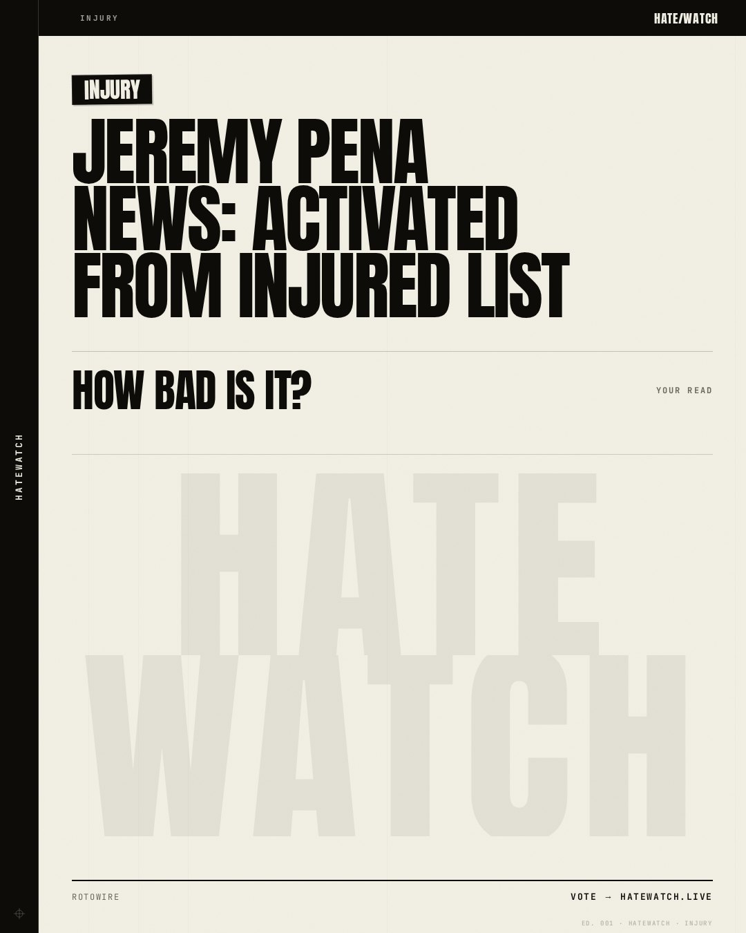 Jeremy Pena News: Activated from injured list