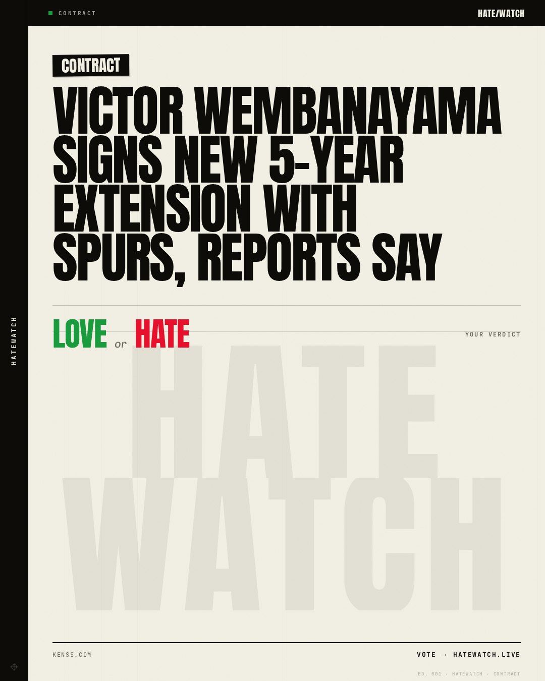 Victor Wembanayama signs new 5-year extension with Spurs, reports say