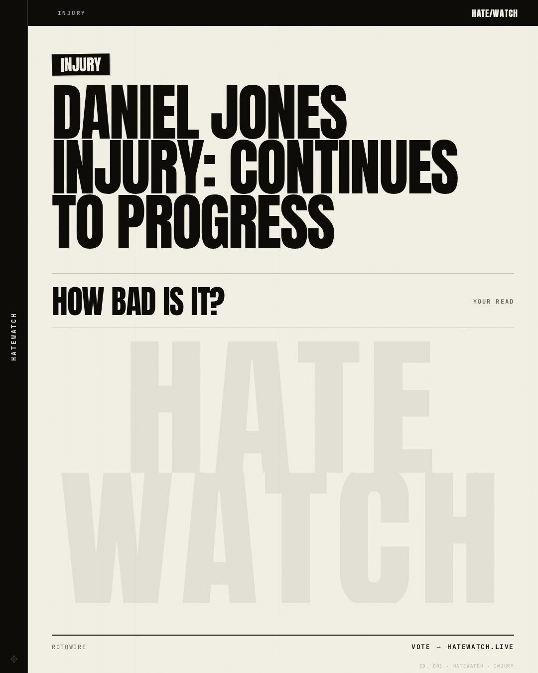Daniel Jones Injury: Continues to progress