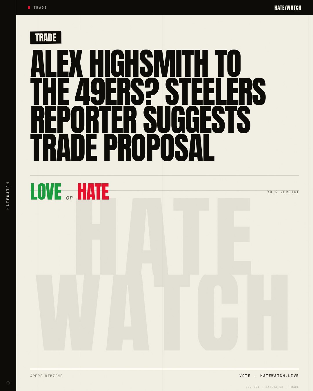 Alex Highsmith to the 49ers? Steelers reporter suggests trade proposal
