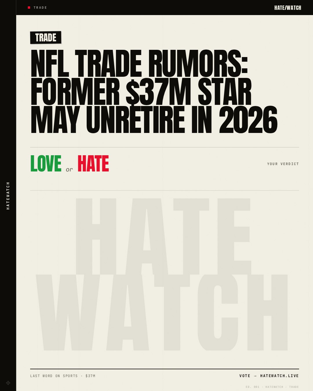 NFL Trade Rumors: Former $37M Star May Unretire In 2026