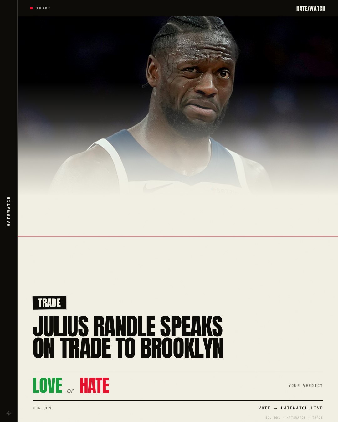 Julius Randle speaks on trade to Brooklyn
