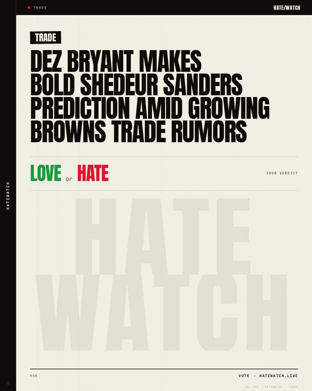 Dez Bryant makes bold Shedeur Sanders prediction amid growing Browns trade rumors