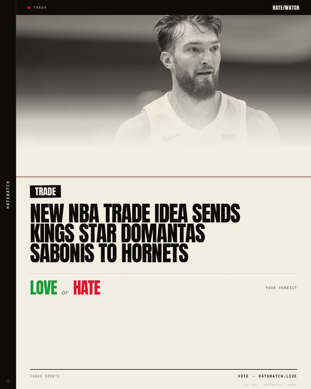 New NBA Trade Idea Sends Kings Star Domantas Sabonis to Hornets