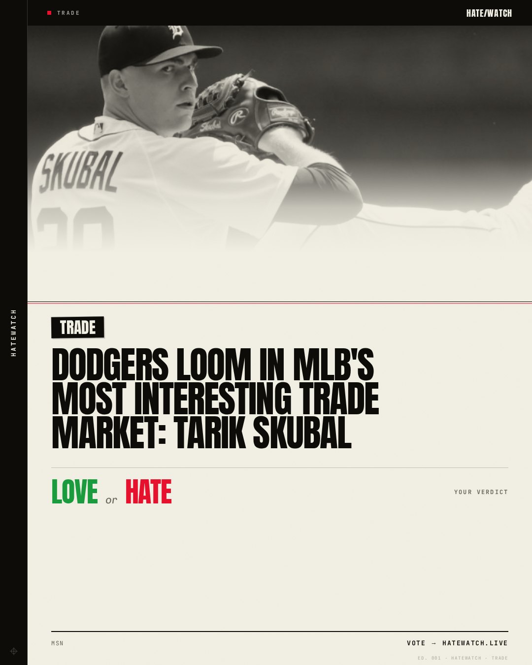 Dodgers loom in MLB's most interesting trade market: Tarik Skubal