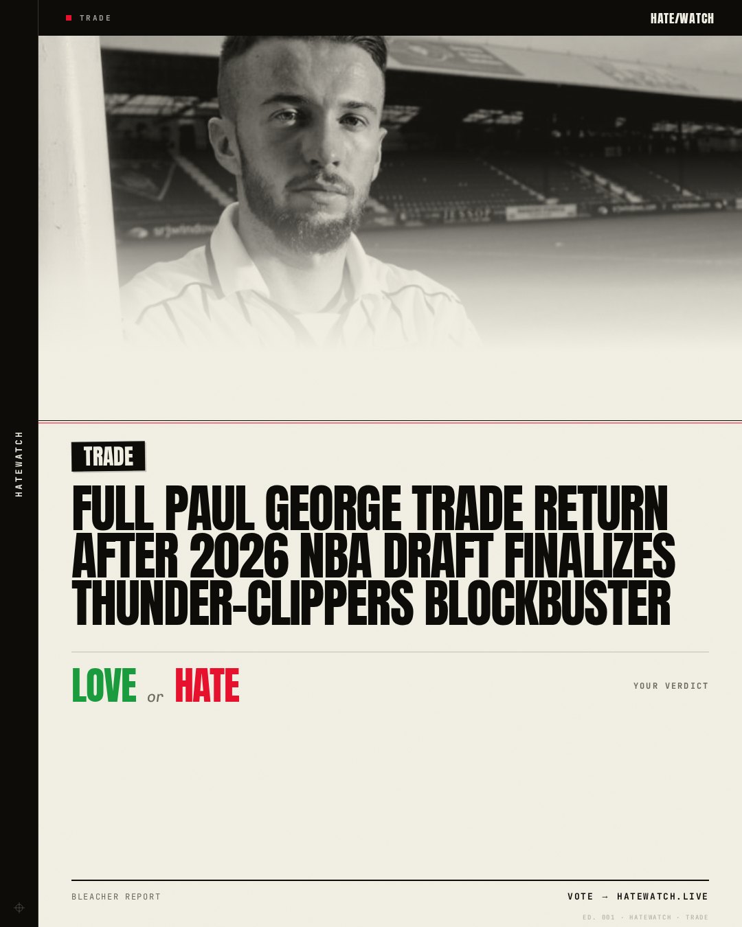 Full Paul George Trade Return After 2026 NBA Draft Finalizes Thunder-Clippers Blockbuster